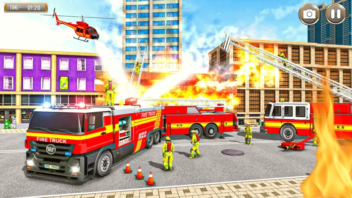 Rescue Fire Truck FireFighter android App screenshot 0